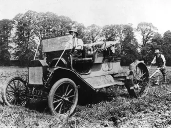 Model T Ford met Stephenson landbouwconversie, Sussex, 1917