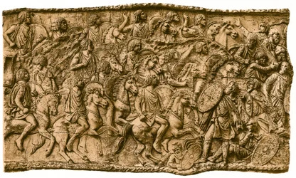 Moorse cavalerie onder Lusius Quietus in gevecht met de Daciërs, 1902