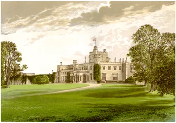 Moreton Hall, Cheshire, huis van de familie Ackers, ca. 1880