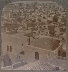 Moslimwijk van Jeruzalem, van de Engelse School, ca. 1900