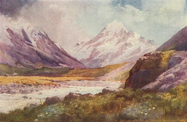 Mount Cook, Nieuw-Zeeland, 1924