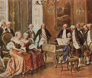Mozart speelt voor keizerin Maria Theresia, 1 oktober 1762, 1936