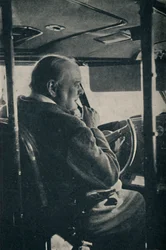 Mr. Churchill met de R.A.F. - aan de besturing van de vliegende boot Berwick, 1942, 1945