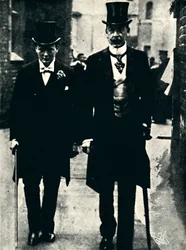 Mr. Lewis Harcourt en Mr. Churchill, ca. 1900, 1945