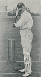 Mr. Maclaren aan het batten, ca. 1900, 1910