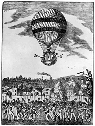 De opstijging van Mr Sadler met Kapitein Paget, 12 augustus 1781, 1910