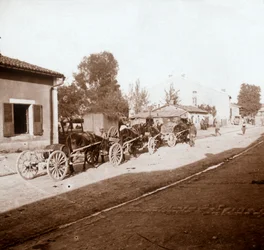 Muilezelwagens met Voorzieningen, Verdun, Noord-Frankrijk