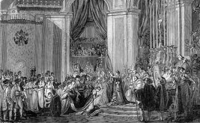 Napoleon kroont keizerin Josephine, Notre Dame, Parijs, 2 december 1804 1882-1884