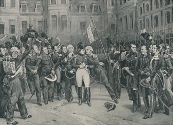 Napoleons afscheid van de Keizerlijke Garde in Fontainebleau, 20 april 1814