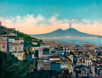 Napoli - Panorama Da Via Tasso, vanaf Via Tasso, ca. 1900