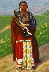 Inheemse Amerikaanse vrouw, c1928