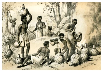 Inboorlingen maken Pombe, 1883