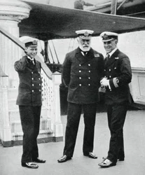 Marine Cadet Prins Albert met Admiraal Sir Lewis Beaumont