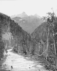 Naaldbergen, Canyon van de Rio de las Animas, Colorado, VS, ca. 1900