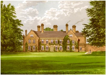 Nether Hall, Suffolk, huis van de familie Greene, ca. 1880