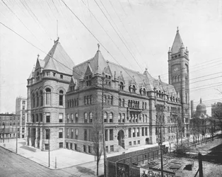 Nieuw Stadhuis, Cincinnati, Ohio, VS, ca. 1900