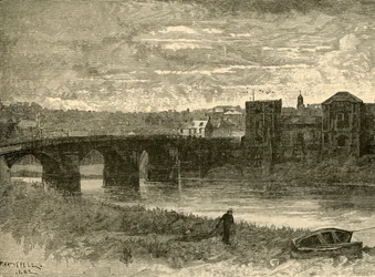 Newport Bridge en kasteel, 1898