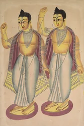 Nitai en Gaur, 1800s