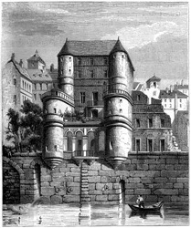 Noordzijde van het Hotel des Ursins, Parijs, 17e eeuw, 1849