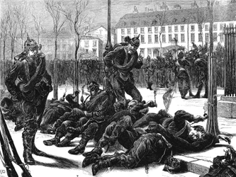 Bezetting van Parijs door de Duitsers na de Frans-Pruisische Oorlog, maart 1871