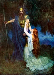 Odin en Brunhilde