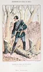 Officier van het Korps der Boswachters, Beleg van Parijs, Frans-Duitse Oorlog