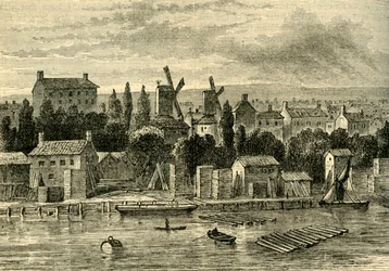 Oude Windmolens bij Lambeth, ca. 1750, ca. 1878