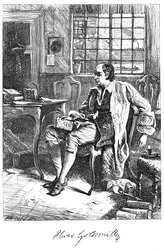 Oliver Goldsmith, 18e-eeuwse toneelschrijver, c1860s