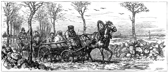Op een weg nabij Sint-Petersburg, Rusland, 1882