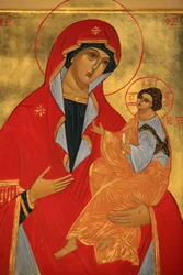 Orthodox icoon: Maria en Jezus, Parijs, Frankrijk
