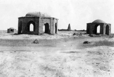 Buiten de stad Samarra, Mesopotamië