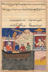 Pagina uit Verhalen van een Papegaai Tuti-nama: Zeventiende nacht: De koopman..., ca. 1560