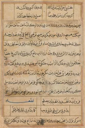 Pagina uit Verhalen van een papegaai Tuti-nama: tekstpagina, c. 1560