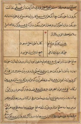 Pagina uit Verhalen van een Papegaai Tuti-nama: tekstpagina, ca. 1560
