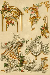 Beschilderd stucwerk, Duitsland, 18e eeuw, 1898