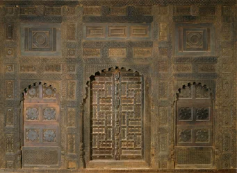 Paleisgevel (Paleis van Sayyed Akbar Shah, Koning van Swat 1835-57)