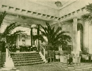 Palm Court en Lounge in de Majestic, ca. 1930