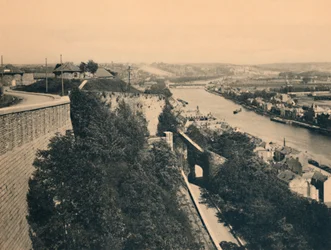 Panorama van de Maas gezien vanaf de Route Merveilleuse, ca. 1900