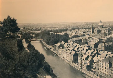 Panorama van de Sambre, ca. 1900
