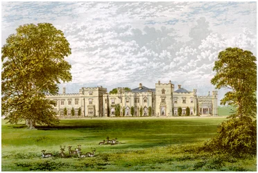 Panshanger Park, Hertfordshire, huis van Earl Cowper, c1880