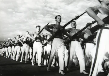 Parade van de Jonge Communisten, Moskou, USSR, 1930s