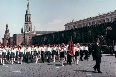 Parade van de Jonge Pioniers, Rode Plein, Moskou, 1972