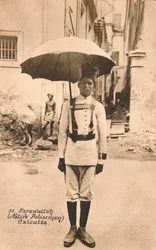Parawallah inheemse politieagent Calcutta, ca. 1900