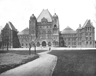 Parlementsgebouwen, Toronto, Canada, ca. 1900
