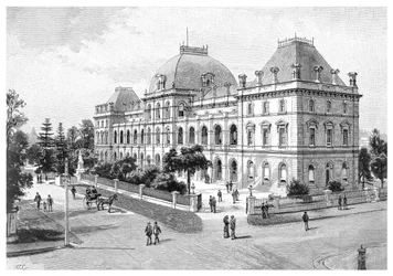 Parlementsgebouw, Brisbane, Australië, 1886