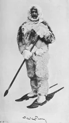 Peary in Arctische uitrusting, 1910, 1928