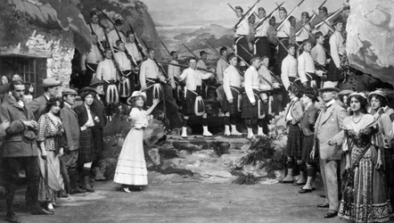 Opvoering van The Gay Gordons, c. 1907