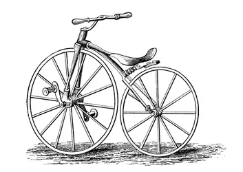 Pickerings krukas-pedaal aangedreven fiets, een Amerikaans ontwerp, ca. 1860s ca. 1880