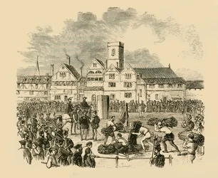 Plaats van executie, Old Smithfield, 1890