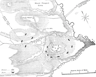 Plan van de actie op de Ingogo, 8 februari 1881, c1880s